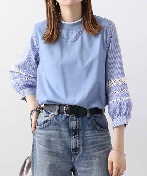 tシャツ Eglantine 袖ハシゴレースCS レディース