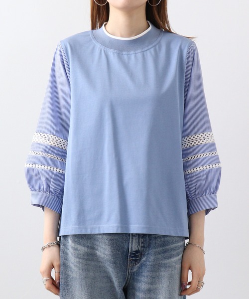tシャツ Eglantine 袖ハシゴレースCS レディース EGLANTINE tシャツ Eglantine 袖ハシゴレースCS レディース