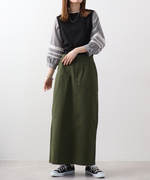 EGLANTINE tシャツ Eglantine 袖ハシゴレースCS レディース