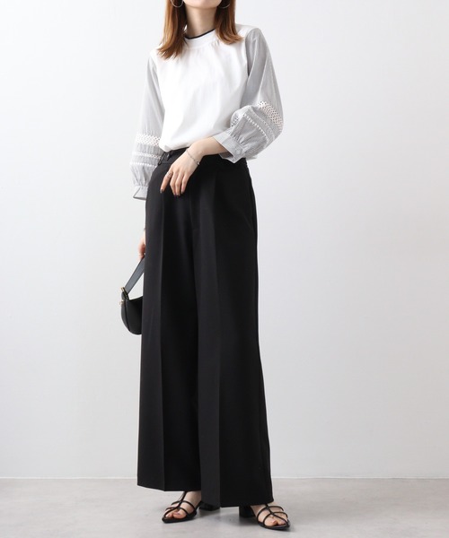 tシャツ Eglantine 袖ハシゴレースCS レディース EGLANTINE tシャツ Eglantine 袖ハシゴレースCS レディース