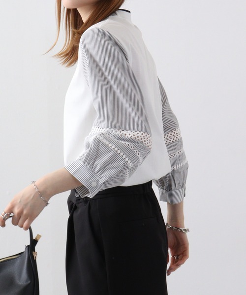 tシャツ Eglantine 袖ハシゴレースCS レディース EGLANTINE tシャツ Eglantine 袖ハシゴレースCS レディース