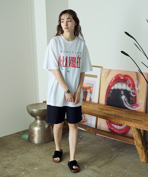 tシャツ PUMA/プーマ ア ラ ヴォレ グラフィック 半袖 Tシャツ レディース PUMA tシャツ PUMA/プーマ ア ラ ヴォレ グラフィック 半袖 T
