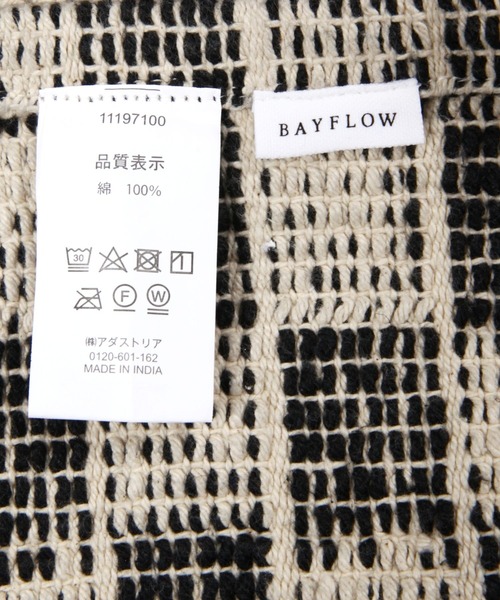 BAYFLOW ラグ 楽天市場】BFチェックフラッグラグマット90×130 BAYFLOW
