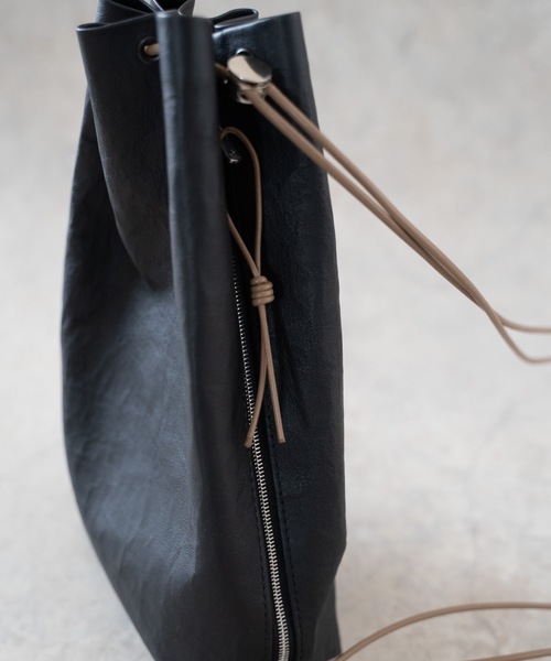 値下げ不可！BENT L TRANSFER M SENTI ショルダーバッグ 「 」Dyneema Leather DRAWSTRING