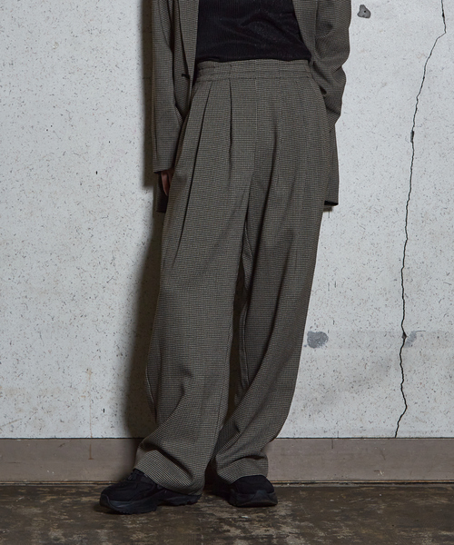 NOMINE（ノミネ） スラックス パンツ 「セットアップ着用可」チェック