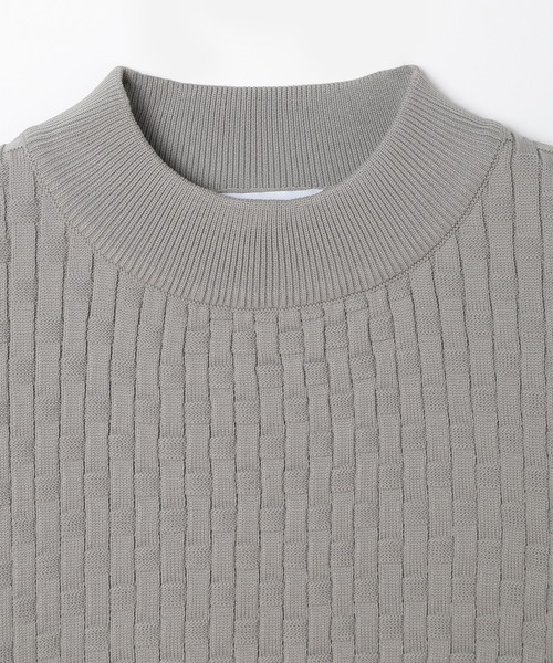 MEN'S BIGI tシャツ ニットコンビモックネックカットソー メンズ