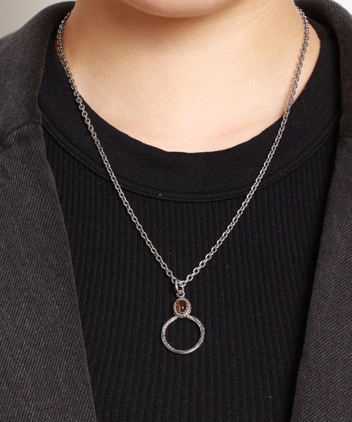 VIVIFY Stone Setting Necklace オニキス ネックレス VIVIFY Stone Setting Necklace オニキス ネックレス