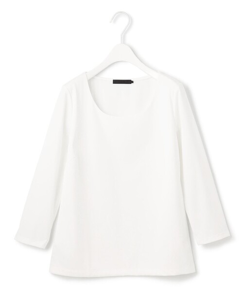 tシャツ 「洗える」スーペリアジャージー Uネックプルオーバー レディース