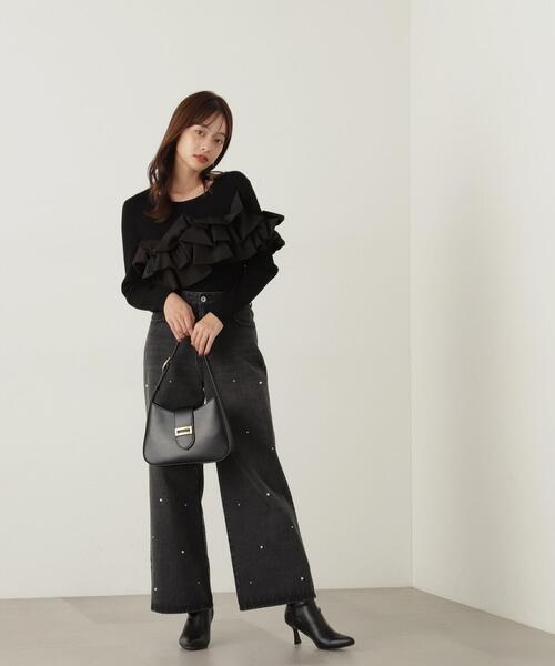 PROPORTION BODY DRESSING ニット セーター 長袖フリルニット