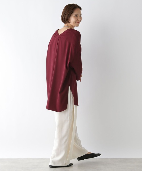 SODA商品 LEPSIM チュニック Vネックワイドチュニックシャツワンピース/AW