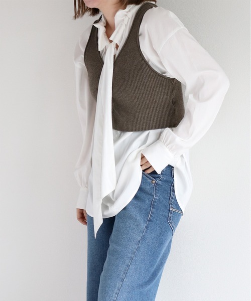 cepo（セポ） ブラウス シャツ 「2WAY」ボウタイブラウス