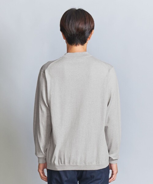 セーター ニット ウール GFロゴ ケーブル クルーネックセーター メンズ  