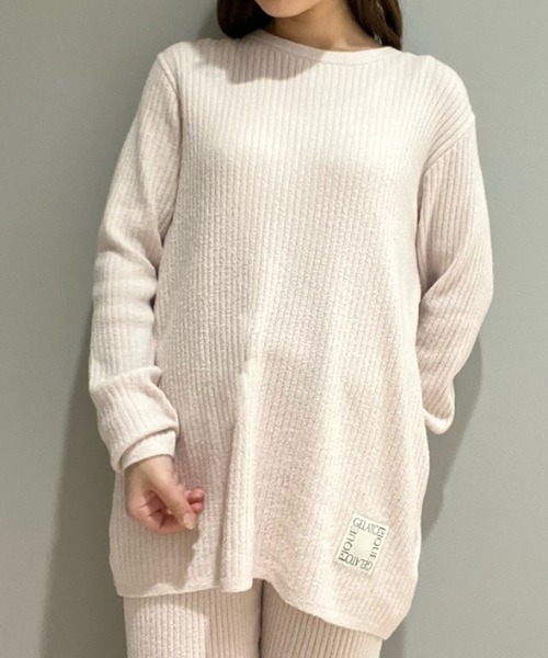 gelato pique パジャマ ルームウェア ホットスムーズィーリブプル  