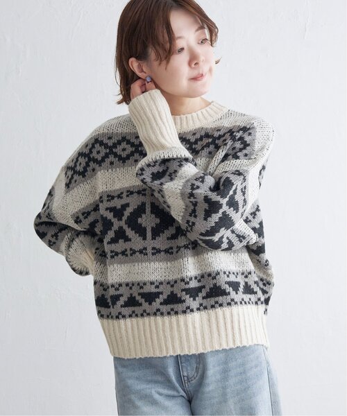 notch. ニット セーター ノルディック柄ニット レディース : ZOZOTOWN