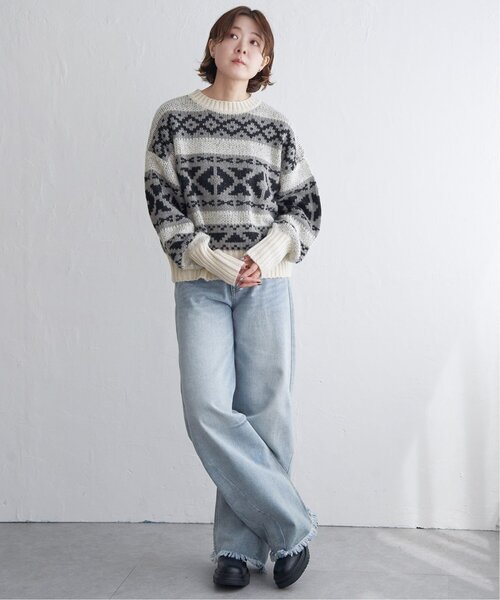 notch. ニット セーター ノルディック柄ニット レディース : ZOZOTOWN