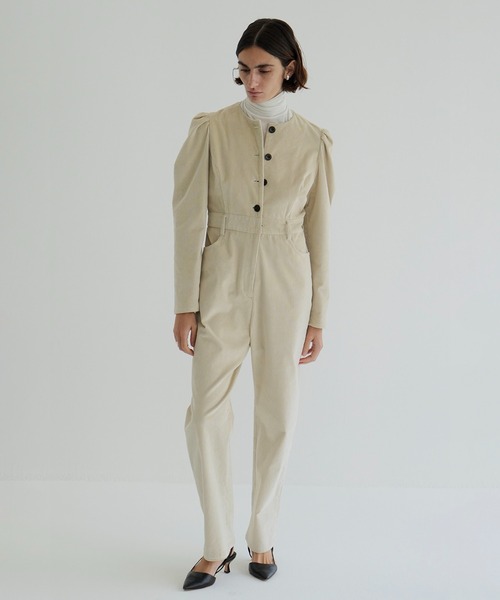 サロペット・オーバーオール・オールインワン CLANE CORDUROY JUMPSUIT CLANE（クラネ） オールインワン CORDUROY JUMPSUIT レディース