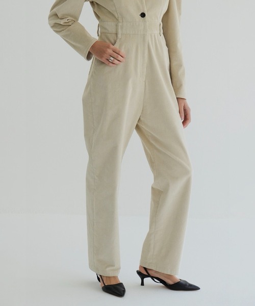 サロペット・オーバーオール・オールインワン CLANE CORDUROY JUMPSUIT CLANE（クラネ） オールインワン CORDUROY JUMPSUIT レディース