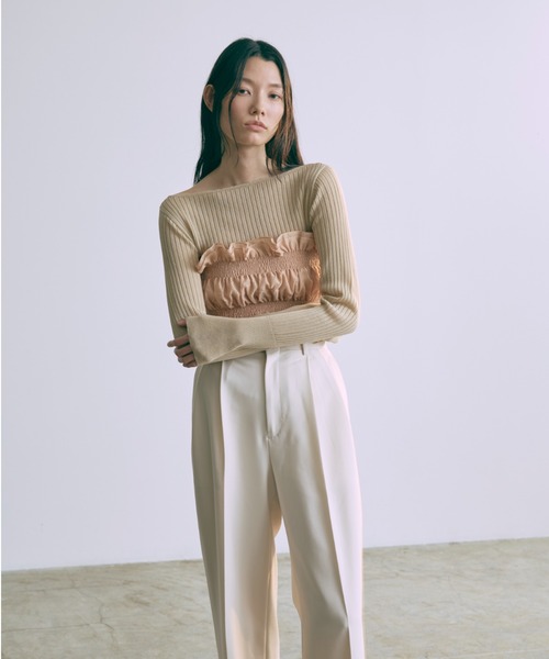EN NEUME パンツ Color Semi-Wide Trousers レディース : ZOZOTOWN
