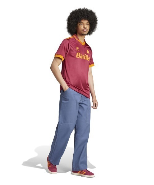 adidas アディダス　ASローマ　1993年復刻版ユニフォーム Tシャツ adidas - adidas ASローマ 1992-1993 シーズンレプリカ