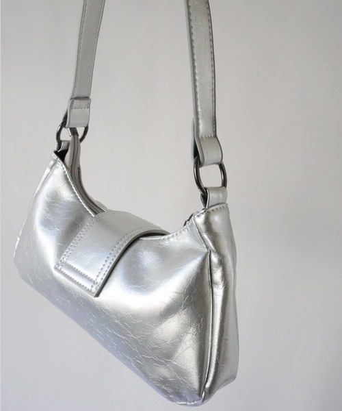 シルバー ショルダーバッグ ハンドル付き ca5443ca090640e9d9d75b93cb55c4