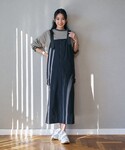 ジャンパースカート 「C.mt」裏フリースエプ...の詳細画像1