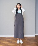 ジャンパースカート 「C.mt」裏フリースエプ...の詳細画像5