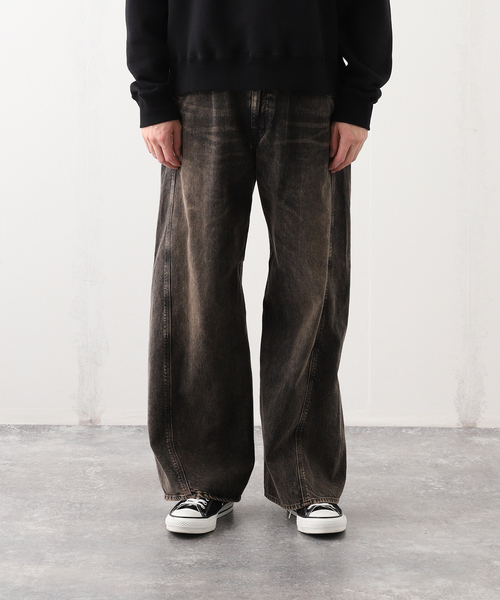 JieDaデニムパンツ サイズ1 JIEDA 裾ファスナー デニムパンツ サイズ1 黒 ジエダ