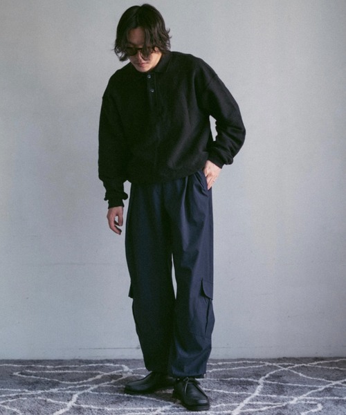 Nylon Tuck Cargo Pants / ナイロンタックカーゴパンツ INTER FACTORY パンツ 2/9号室(かおこ&ひろと) - Nylon Tuck