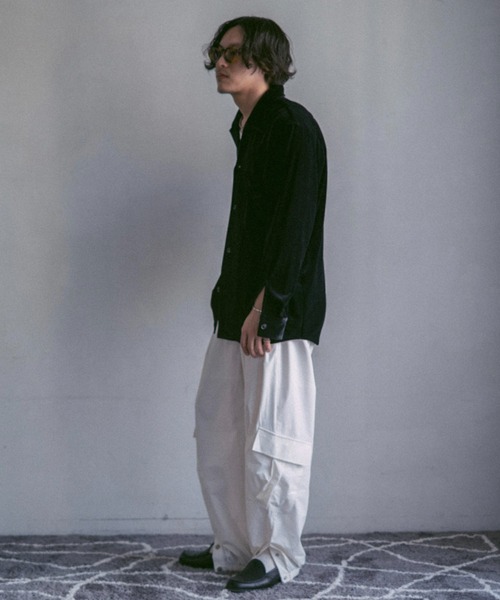 Nylon Tuck Cargo Pants / ナイロンタックカーゴパンツ INTER FACTORY パンツ 2/9号室（かおこ＆ひろと） - Nylon Tuck