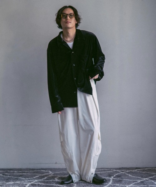 Nylon Tuck Cargo Pants / ナイロンタックカーゴパンツ INTER FACTORY パンツ 2/9号室（かおこ＆ひろと） - Nylon Tuck