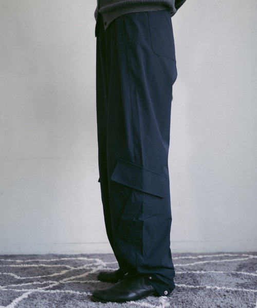 Nylon Tuck Cargo Pants / ナイロンタックカーゴパンツ INTER FACTORY パンツ 2/9号室(かおこ&ひろと) - Nylon Tuck