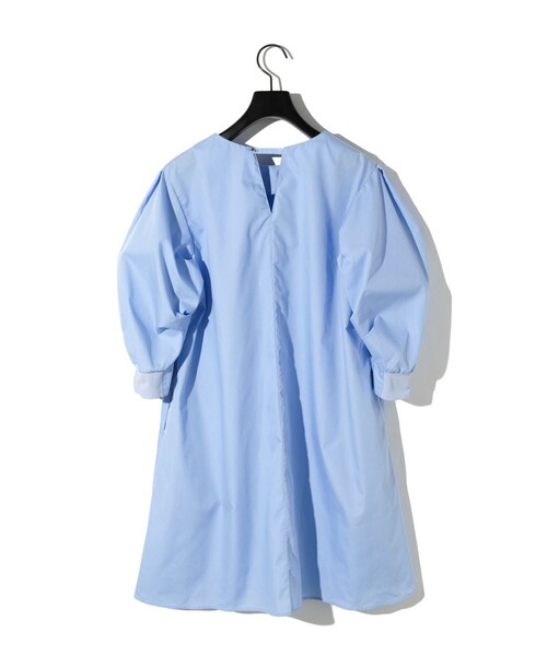 ブラウス シャツ MIDIUMISOLID for Ladies バックスリットボリュームスリーブチュニック レディース MIDIUMISOLID ブラウス シャツ for Ladies バックスリット