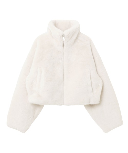 「andme」 「alma design」ブルゾン M アイボリー レディース_画像4