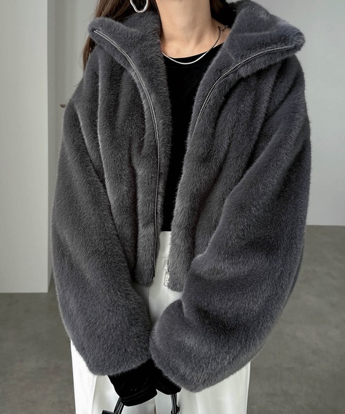 「andme」 「alma design」ブルゾン M アイボリー レディース_画像8