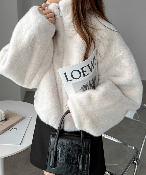 「andme」 「alma design」ブルゾン M アイボリー レディース_画像9