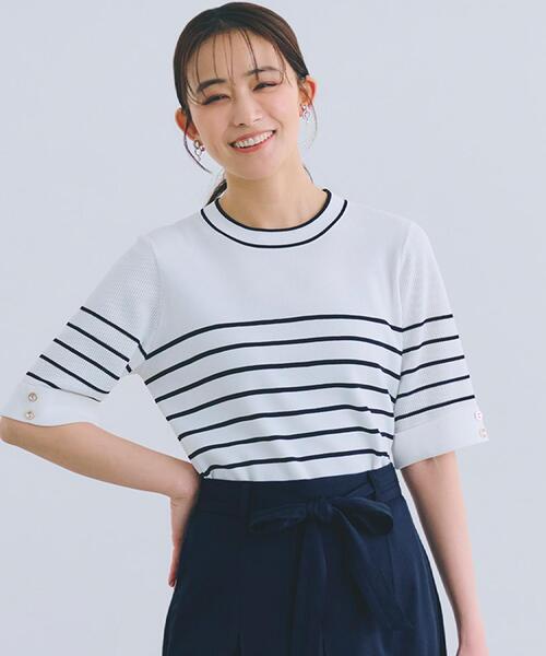 grove ニット セーター 「ひんやり多機能」やわらかドライタッチ