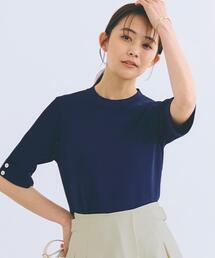 ドライタッチプルオーバー grove ニット セーター 「ひんやり多機能」やわらかドライタッチ