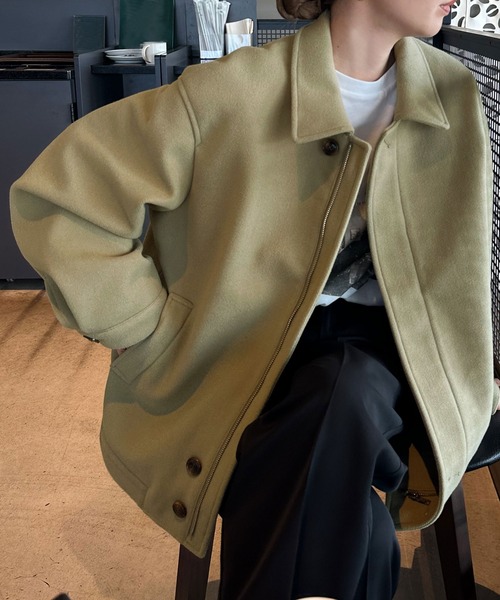 select MOCA by son」 ブルゾン FREE グレイッシュベージュ レディース