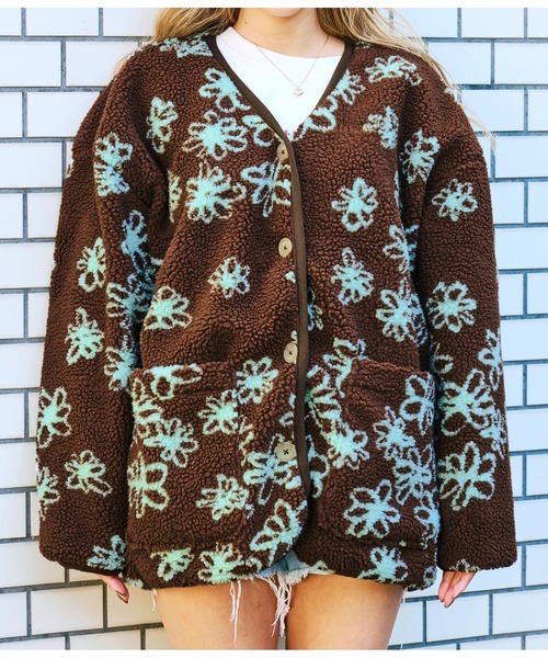 「anap mimpi」 ノーカラージャケット FREE ブラウン レディース_画像5