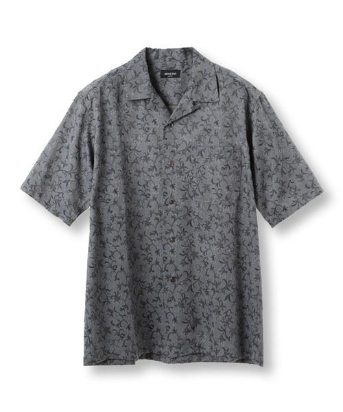 MEN'S BIGI（メンズビギ） シャツ ジャガードオープンカラーシャツ