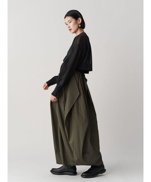 UN3D.（アンスリード） ワンピース CURVE LINE TUCK SLEEVELESS OP