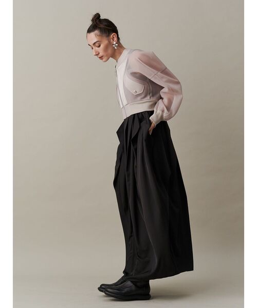 UN3D. ワンピース CURVE LINE TUCK SLEEVELESS OP / カーブ