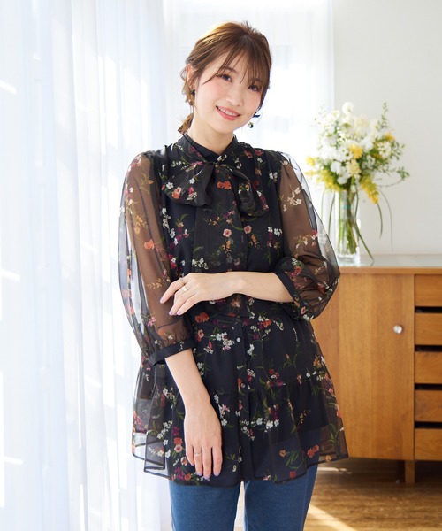 ローズティアラ希少サイズ50薄ピンクブラウス ローズティアラ希少サイズ50薄ピンクブラウス