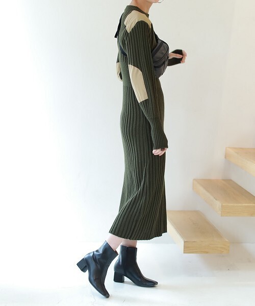 「TODAYFUL」 ニットワンピース 38inch キナリ レディース_画像2