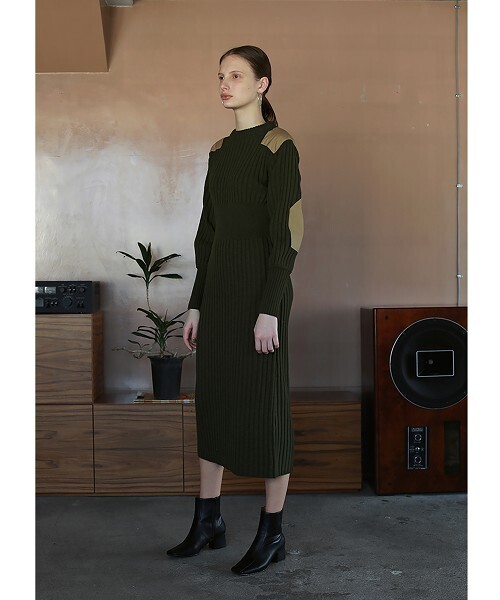 「TODAYFUL」 ニットワンピース 38inch キナリ レディース_画像4