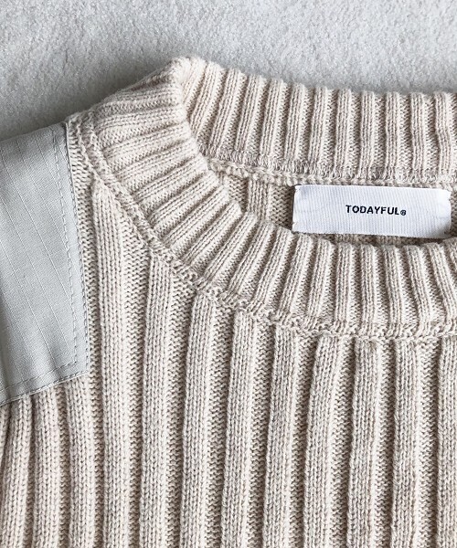 「TODAYFUL」 ニットワンピース 38inch キナリ レディース_画像9