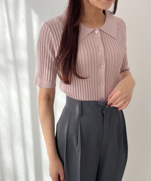 MISCH MASCH ニット セーター WEB限定 2025春夏新作 衿付き
