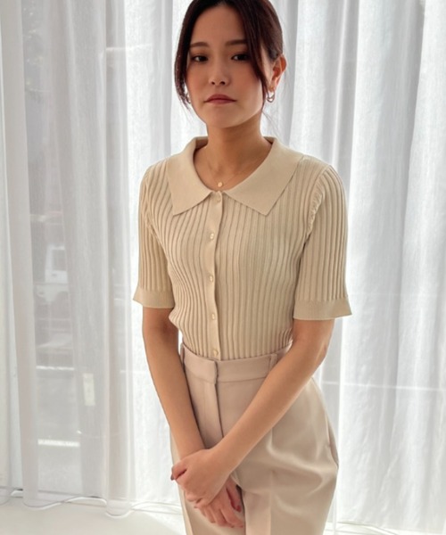 MISCH MASCH ニット セーター WEB限定 2025春夏新作 衿付き