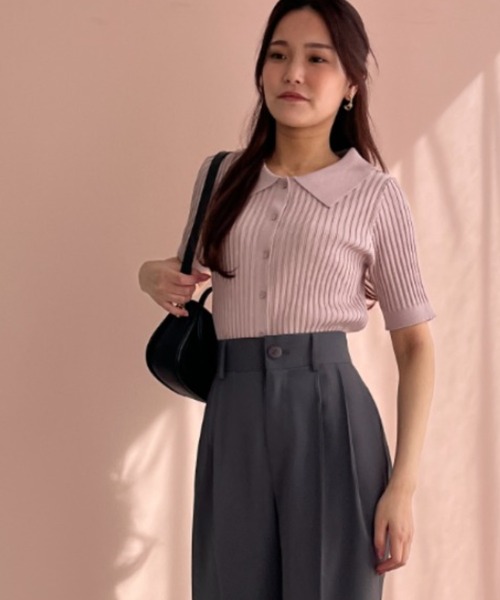 「MISCH MASCH」 長袖ニット フリ- ブラック レディース MISCH MASCH 「MISCH MASCH」 長袖ニット フリ- ブラック