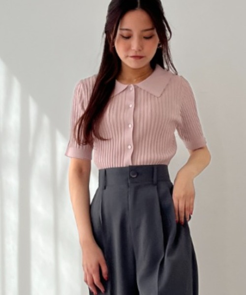 今季⭐︎2025春夏39600円販売中⭐︎美ラインリブニット新品同様 MISCH MASCH｜2025春夏新作 バリエーションフレンチラメ